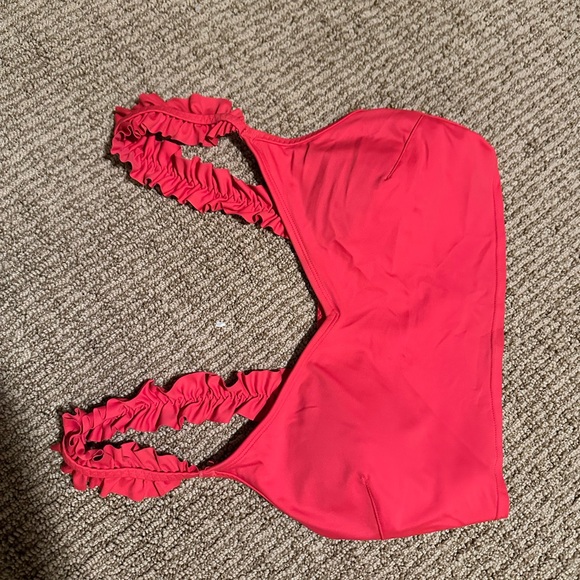 Aerie Red Ruffle Bikini Set - Picture 2 of 7